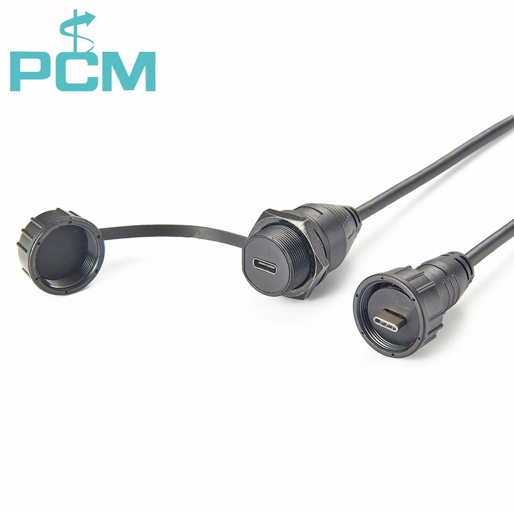 CAT5e Waterproof Cable Gland we are the manufacturer pf Cable cc Waterproof Type-C USB 3.1 Expansion Panel Embedded Car Expansion Cable