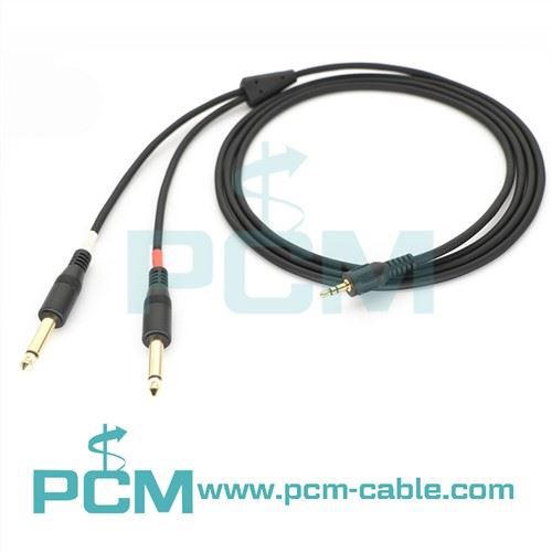 3,5 mm-es TRS a dual 6,35 mm-es TS kábelhez