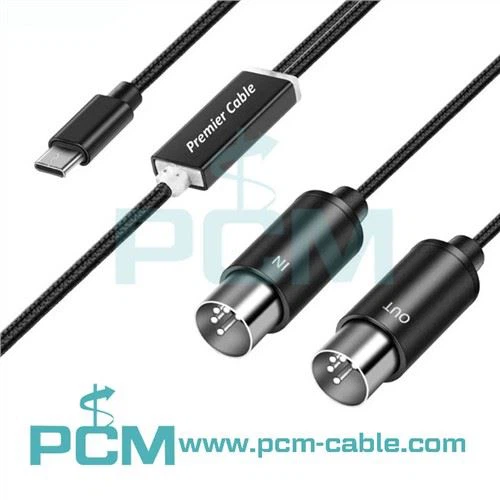 USB-C MIDI interfész kábel