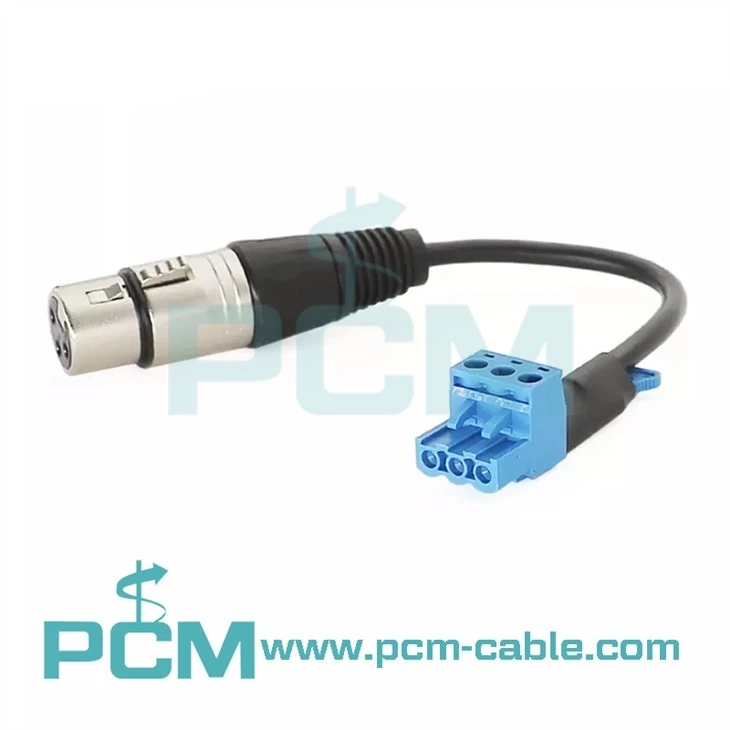 Low-Voltage XLR 3-Pin Female to Phoenix 3-Pin Female Adapter Cable