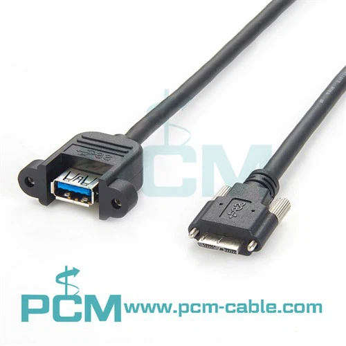 Csavarzár USB 3.0 Micro USB csatlakozódugó