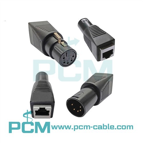 XLR - RJ45 adapter DMX - Cat5 kábel