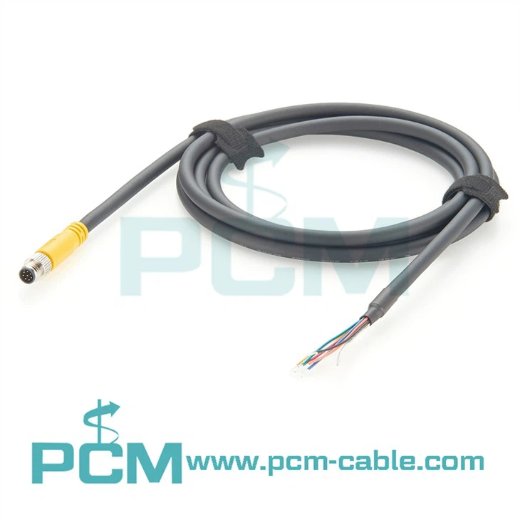 Machine Vision Camera Power IO Cable M8 Connector