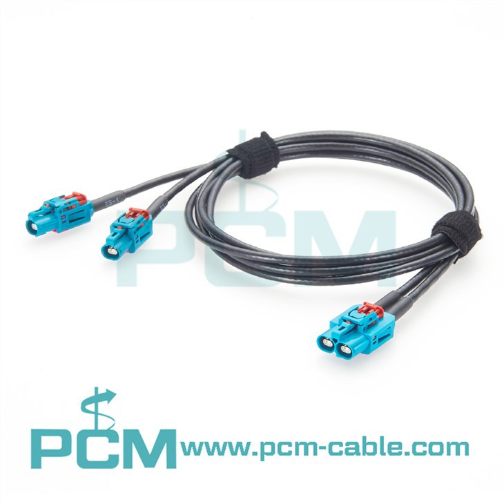 TE GEMnet 1-to-2 Automotive Ethernet Cable Compatible with H-MTD