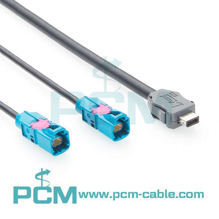 Automotive Ethernet Backbone Split Cable IX Connector to Dual H-MTD Male