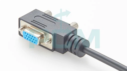 Compact HD15 VGA FF Cable Left Right Angled for AV Home Theater Setup Compact HD15 VGA FF Cable Left Right Angled for AV Home Theater Setup
