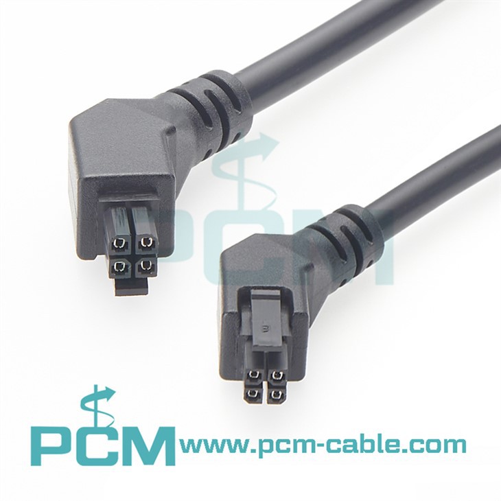 4-Tűs 45 fokos Molex ki-a-polcról OTS táp- és jelkábel-egységek Micro-Fit, Mini-Fit és Mega-Fit